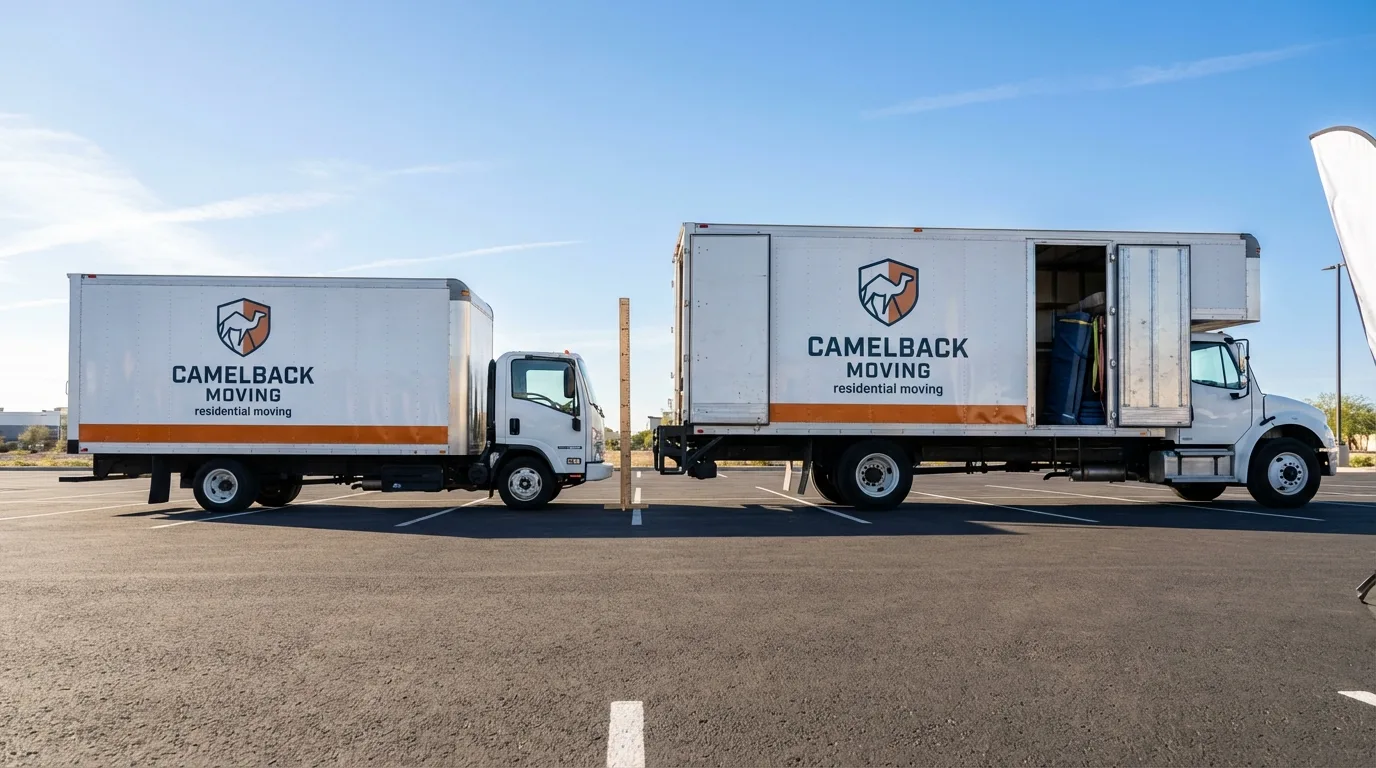 Moving truck size capacity guide in Calhoun City